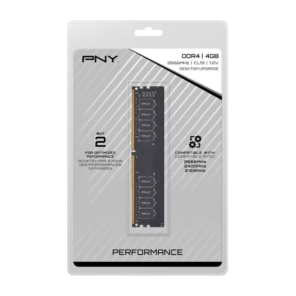 PNY 4GB DDR4 2666MHz Desktop Memory