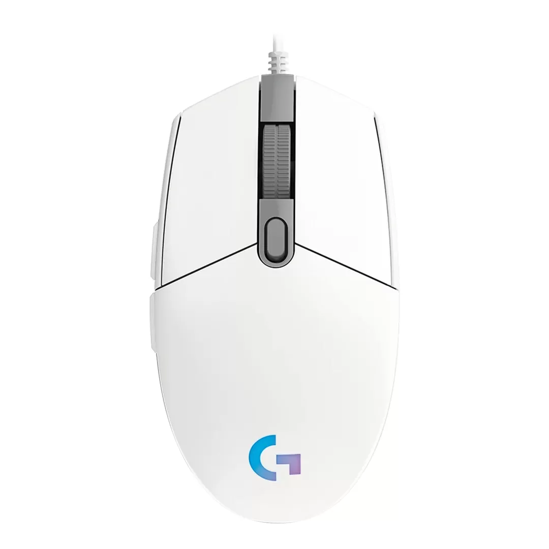 Logitech G102 LIGHTSYNC RGB 6 Button Gaming Mouse White